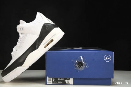 WHITE JORDAN FRAGMENT BLACK 3 AIR 0923